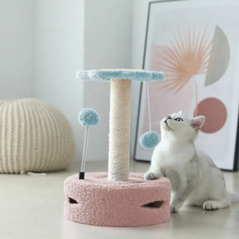 Darphe 3 In 1 Cat Tree Tower With Spring Ball And Scratching Post