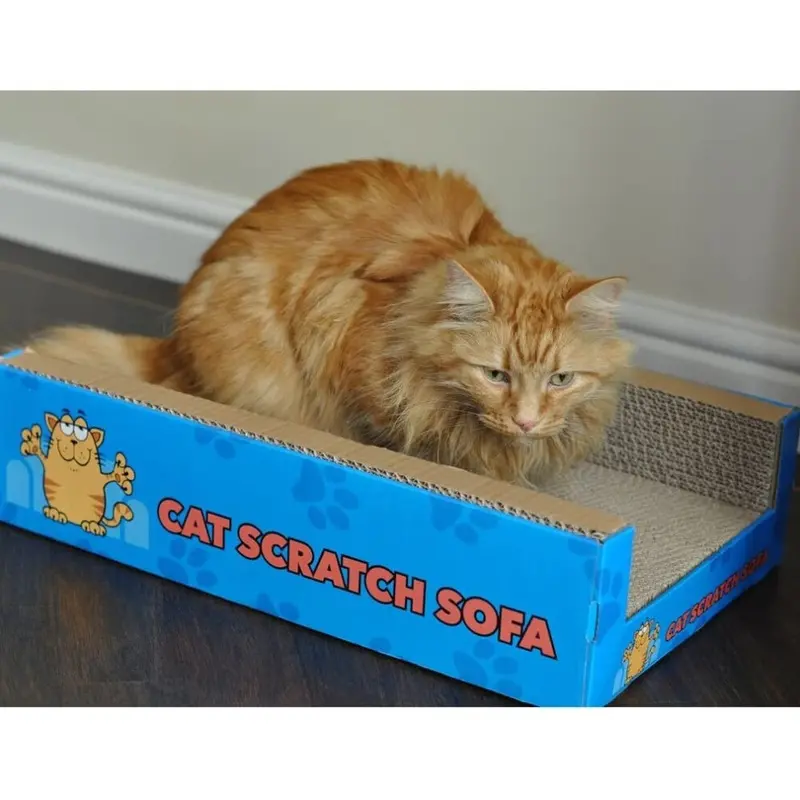 S4u Cat Bed Scratcher Luxury Pet Lounge Sofa Corrugated Cardboard Beds