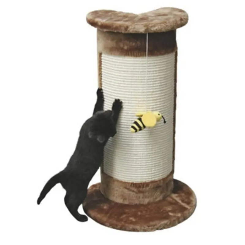 Kerbl Brown Cat Tree Corner 58 Cm With Bee On Elastic Strap