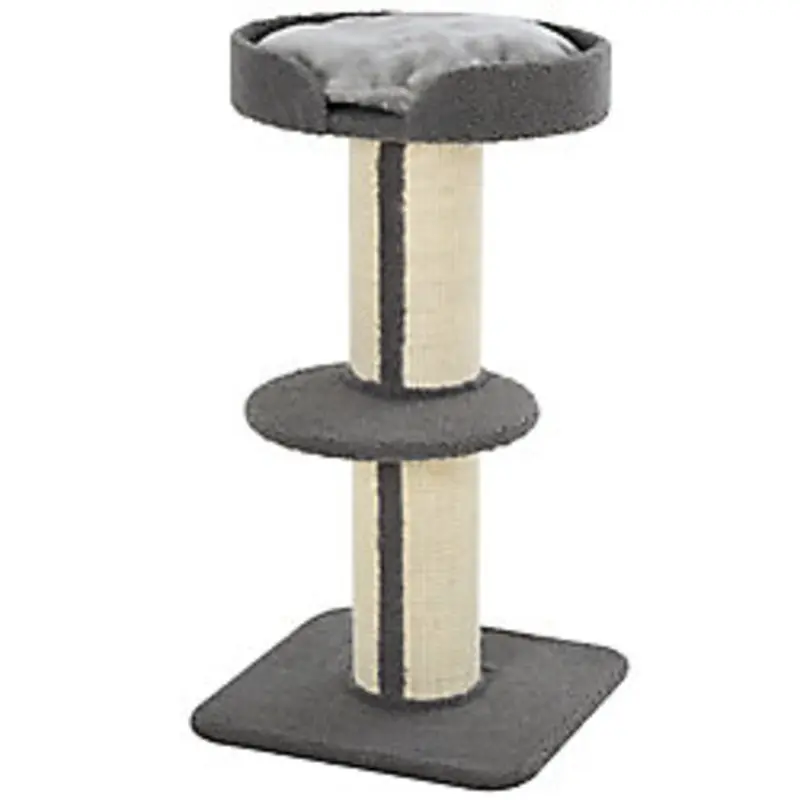 Pawhut Cat Tree Grey 450 Mm X 450 Mm X 810 Mm