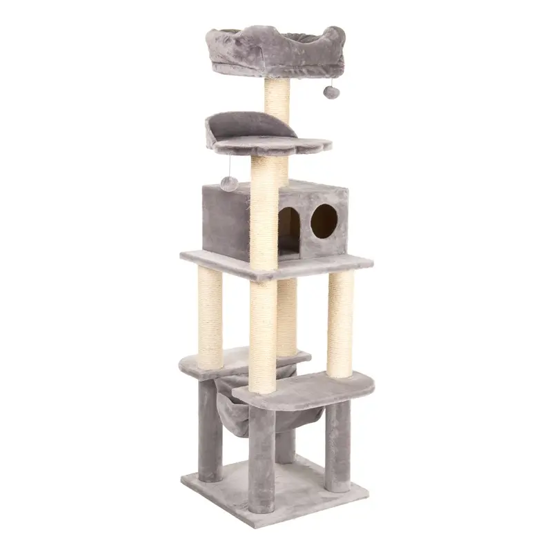 Zooplus Exclusive La Digue Iii Cat Tree - Light Grey