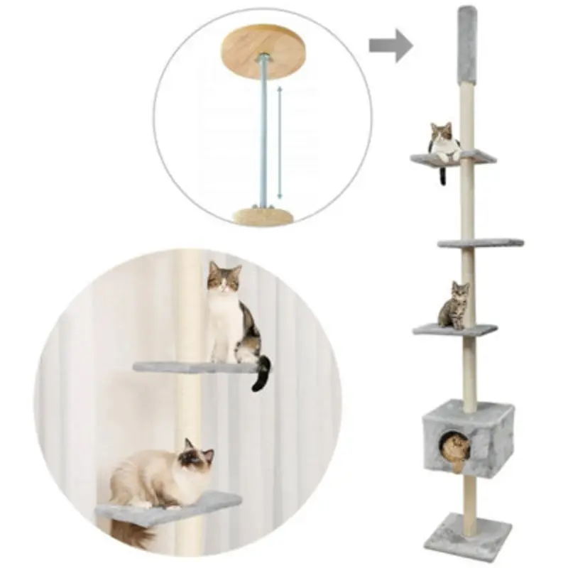 Tutumi Cat Tree P70374 35X3,8X270cm Grey