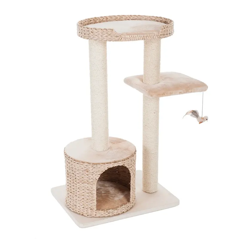 Zooplus Exclusive Natural Home Ii Cat Tree - Beige