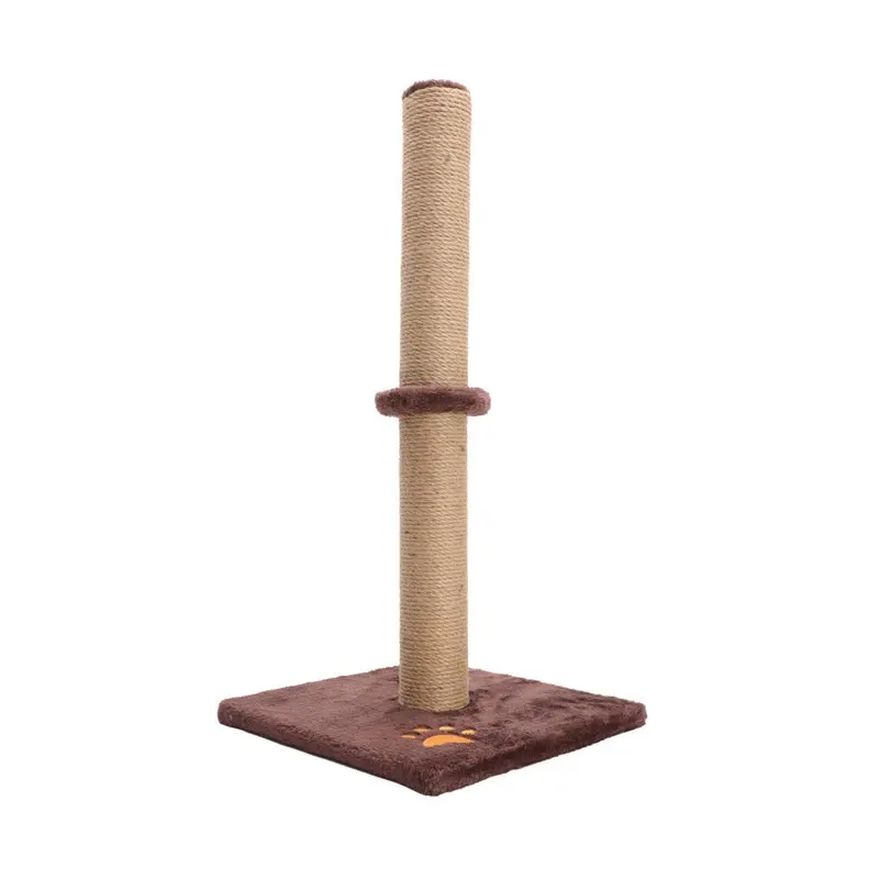 Brown (Brown) Cat Scratching Post Cat Kitten Extra Tall Scratching Scratcher Post 62Cm