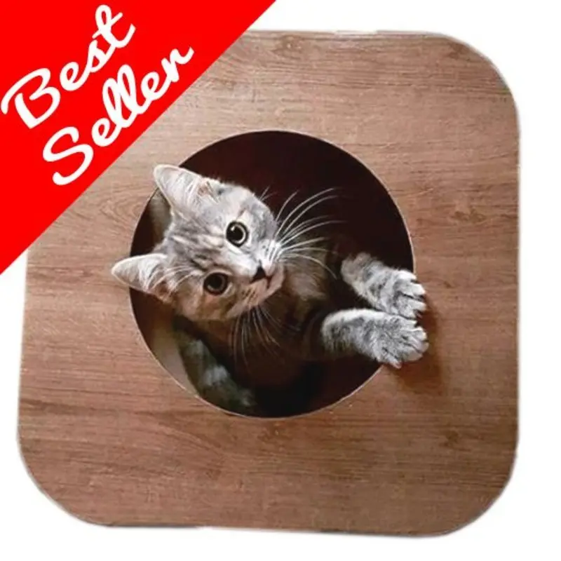 Cat Bed/House  Kitten, Hammock, Igloo Toy Igloo Wood Effect Cube