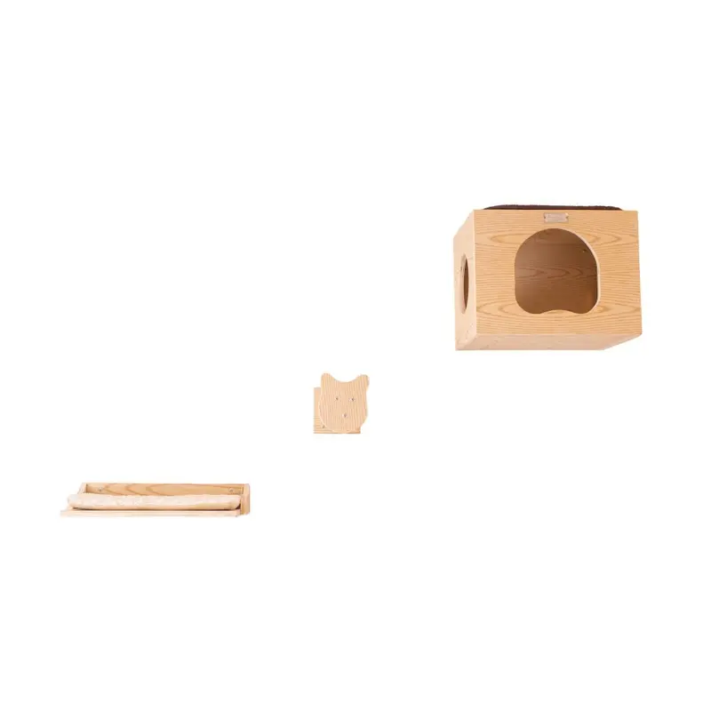 Armarkat Cat Wall Scratch Series: Tree W1907a With Condo Perch And Small