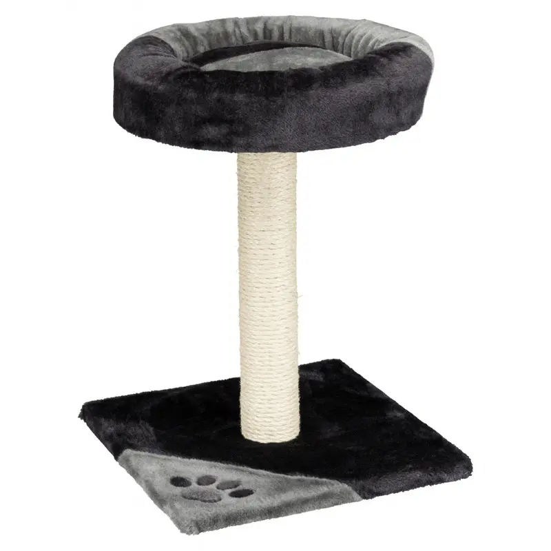 Trixie Junior Tarifa Scratching Post For Cats - Grey/Black 52Cm