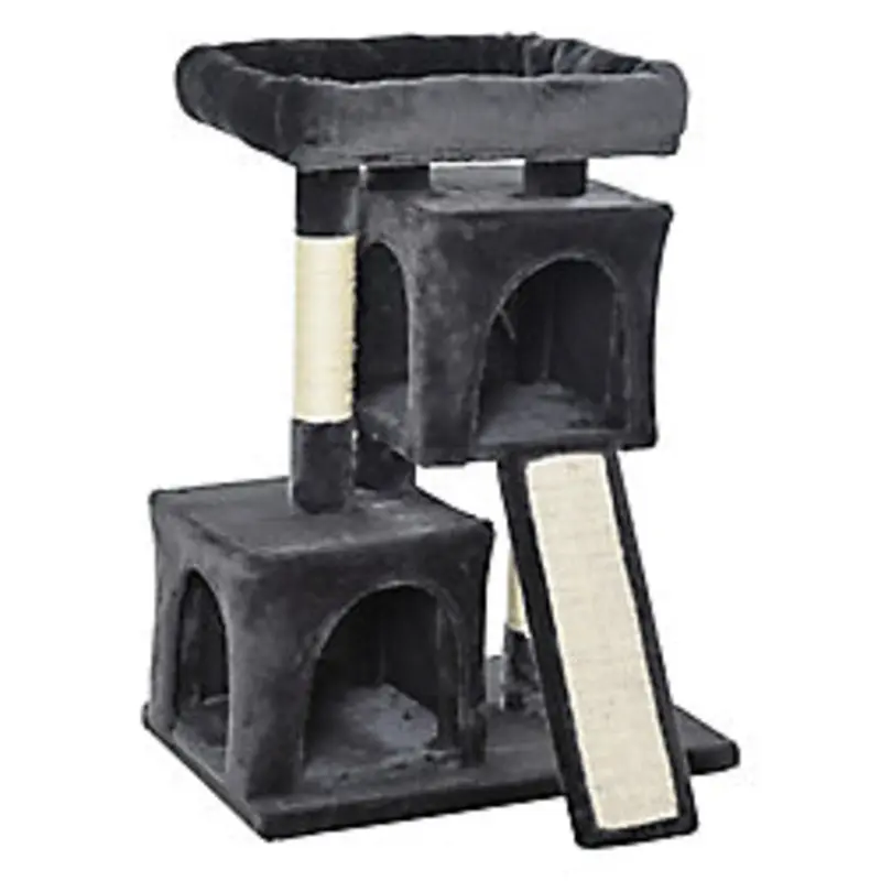 Pawhut Cat Tree Dark Grey 390 Mm X 590 Mm X 830 Mm