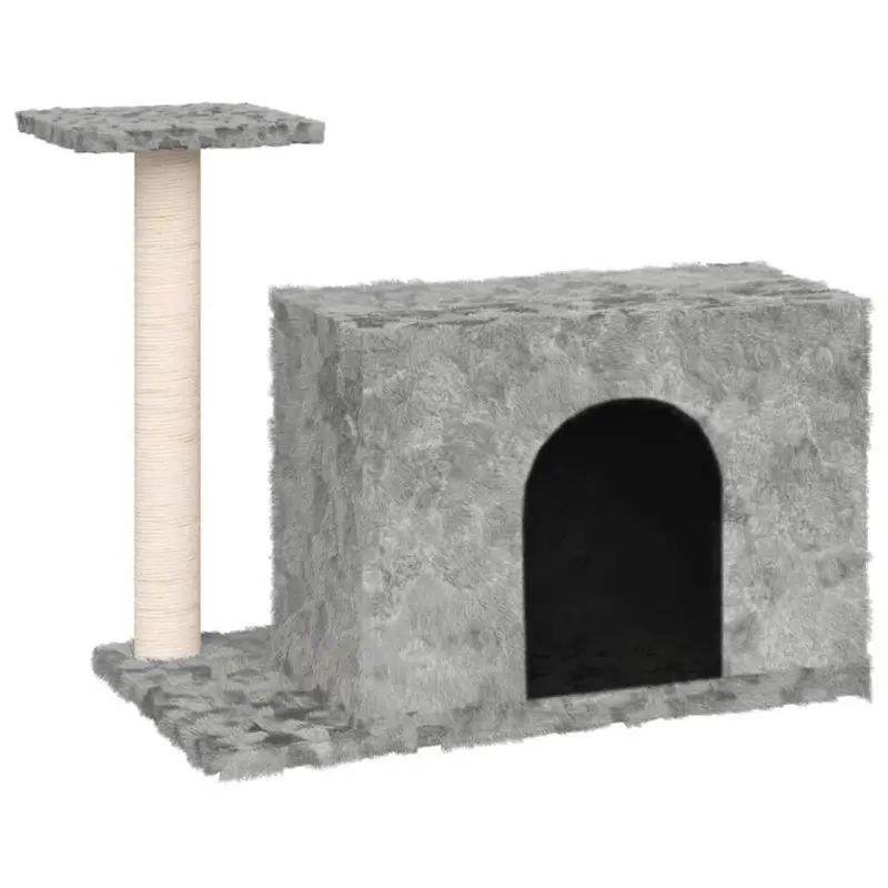 Vidaxl Light/Grey Cat Tree With Sisal Scratching Post 51 Cm Cat Scratch Tower