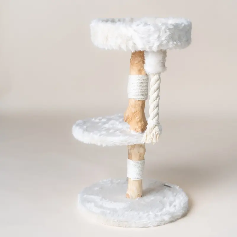 New Rhrquality Cat Scratching Post Furry Bengal Beige