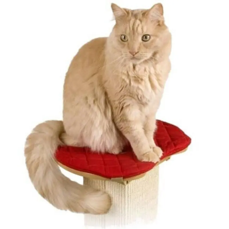 Smartcat Red Cat Scratching Post Pole Bed Perch For Ultimate Scratcher