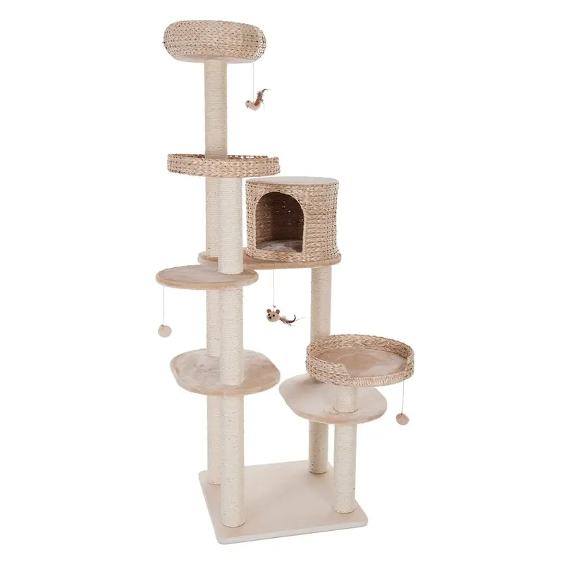 Zooplus Exclusive Natural Home Iv Cat Tree - Beige
