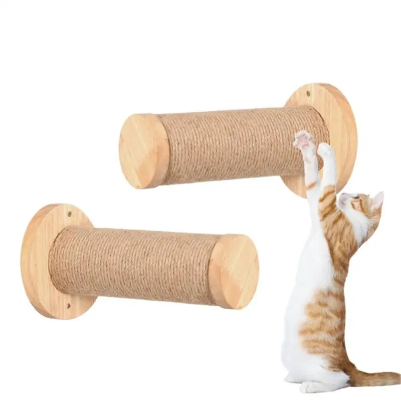 Cat Climbing Wall 2Pcs Wooden Stable And Safe Scratching Post Ladder Size 2