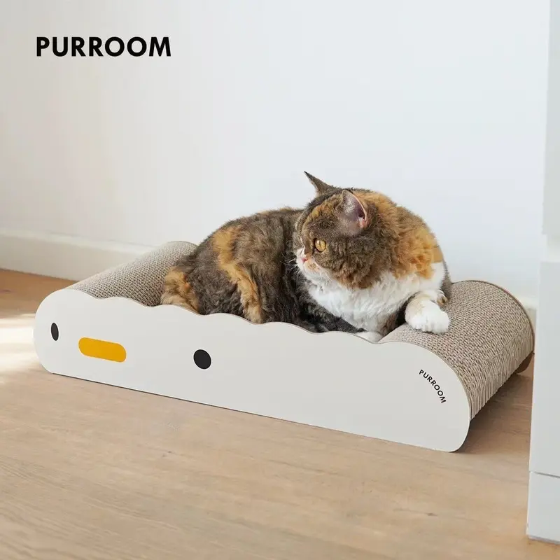 Purroom Little Chick Wavy Lounge Cat Scratcher 60Cm
