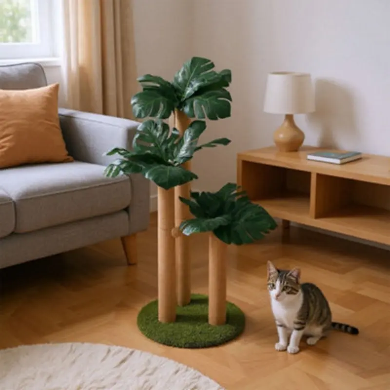 Thehotsale 80Cm Tall Multifunctional Cat Scratching Post With Hanging Ball