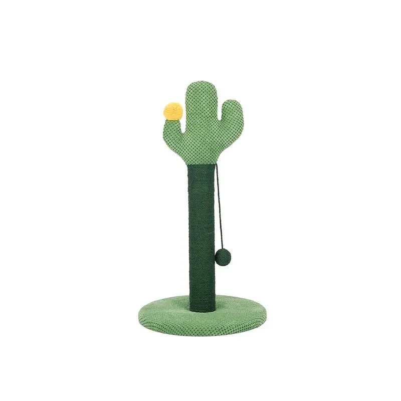 ZERE Cat Scratching Post Cactus Grab Post Grind Claws Play for Pet