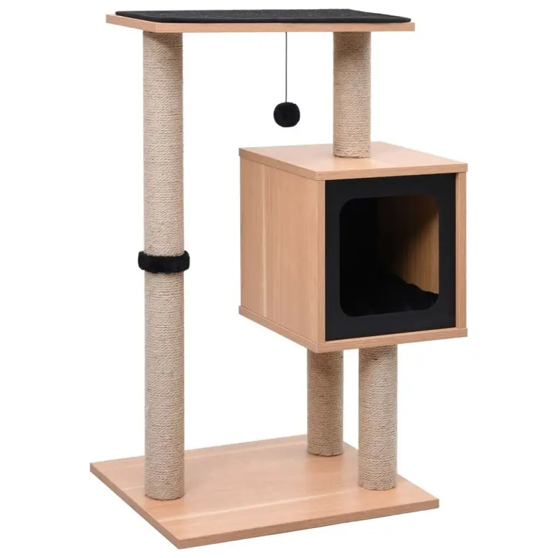 Vidaxl Cat Tree With Sisal Scratching Mat Kitten Furniture Pet Supply 82Cm