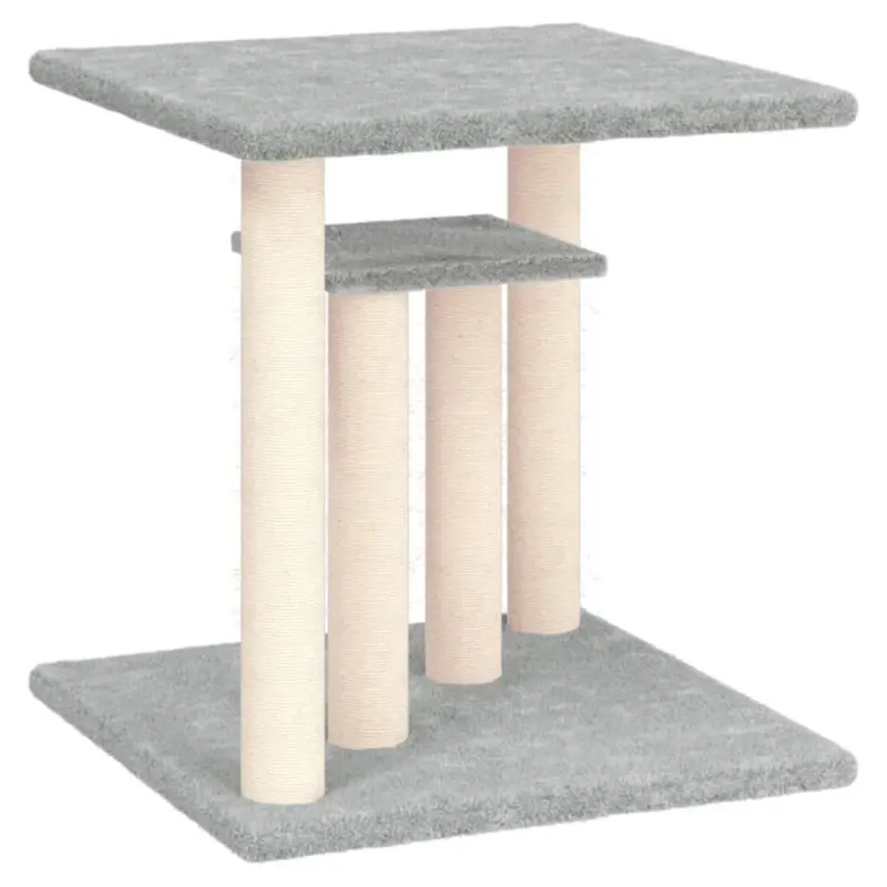 Vidaxl Light/Grey/Dark ( ) Cat Scratching Posts With Platforms Cat Tree Pet Cat Tower