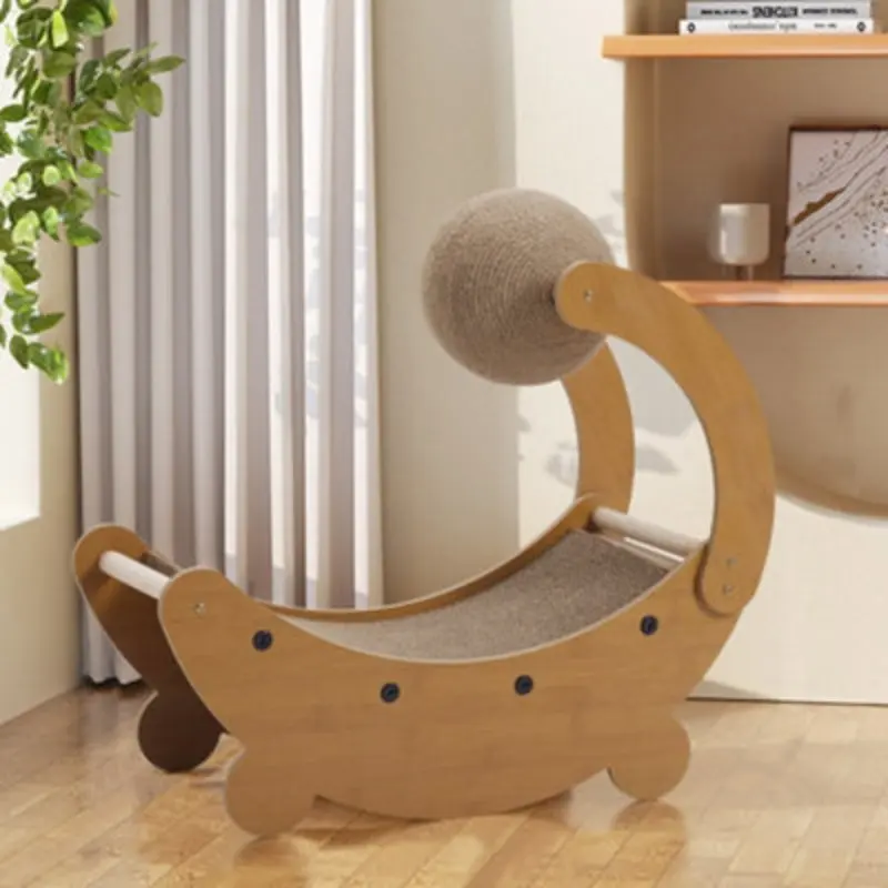 Breeins Cat Scratching Board Cardboard Bed With Sisal Ball