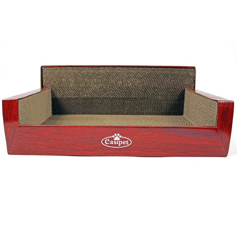 New Actiaspet Cat Cardboard Corrugated Scratching Pad - Wood Print Sofa Bed Fed 21838