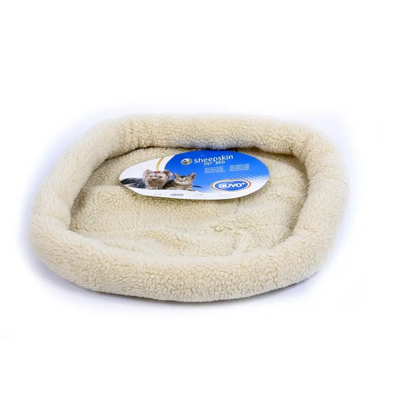 Duvoplus Marron Sheepskin Cat Basket