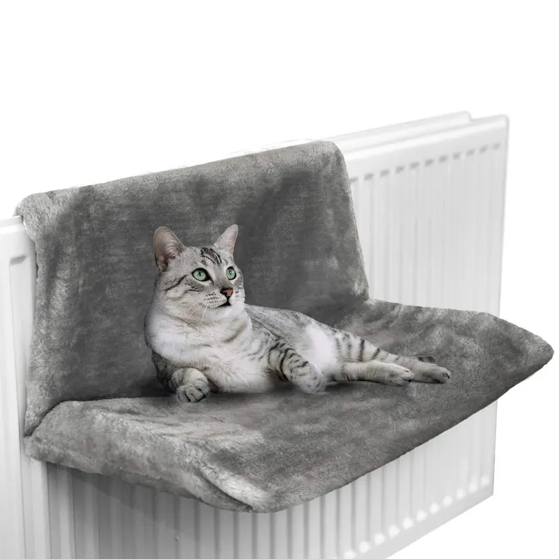 Petlicity Warm and Cosy Pet Cat and Dog Radiator Bed (Grey)