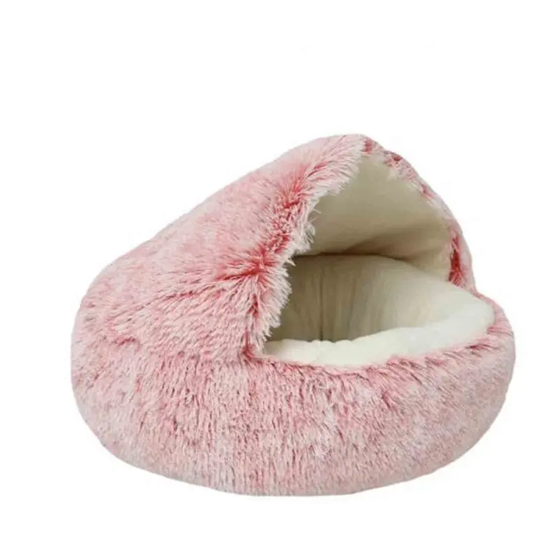 Pink (, 50Cm) Plush Cat Bed, 40X40cm, Soft & Comfy Pet Cushion 50Cm