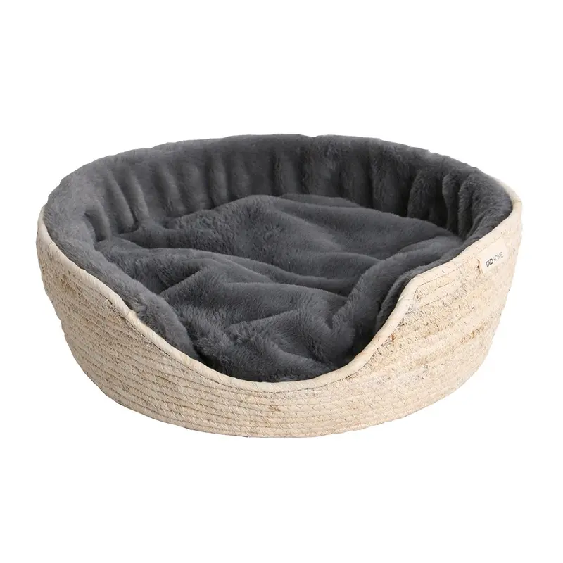 D&D Home Marron Felt Cat Basket Monique Large