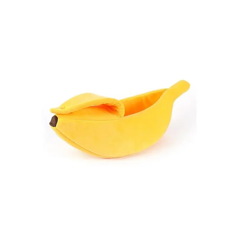(M) Banana Cat Bed House Funny Cute Cozy Cat Mat Beds