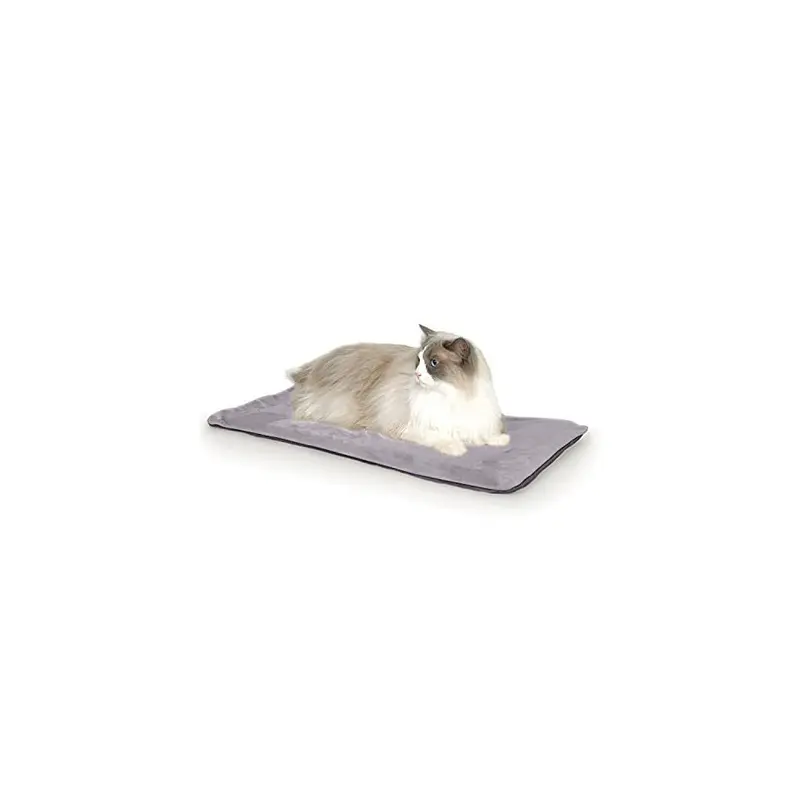 K&H Pet Products Gray Thermo-Kitty Mat Heated Pet Bed X 25 Inches Size 12.5