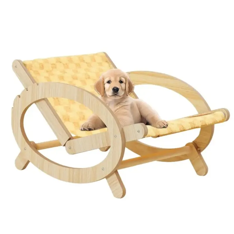 Elevated Pet Bed Chair Cat Sleeping Climbing Frame Chair C