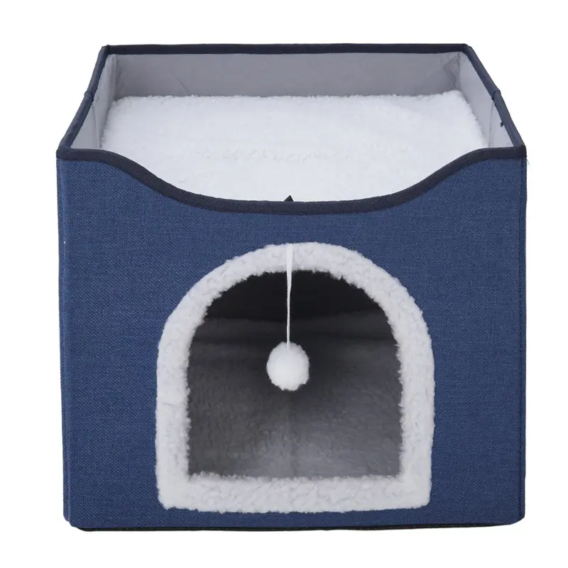 Livingandhome Foldable Multifunctional Cat Bed with Scratching Pad  | TJ Hughes