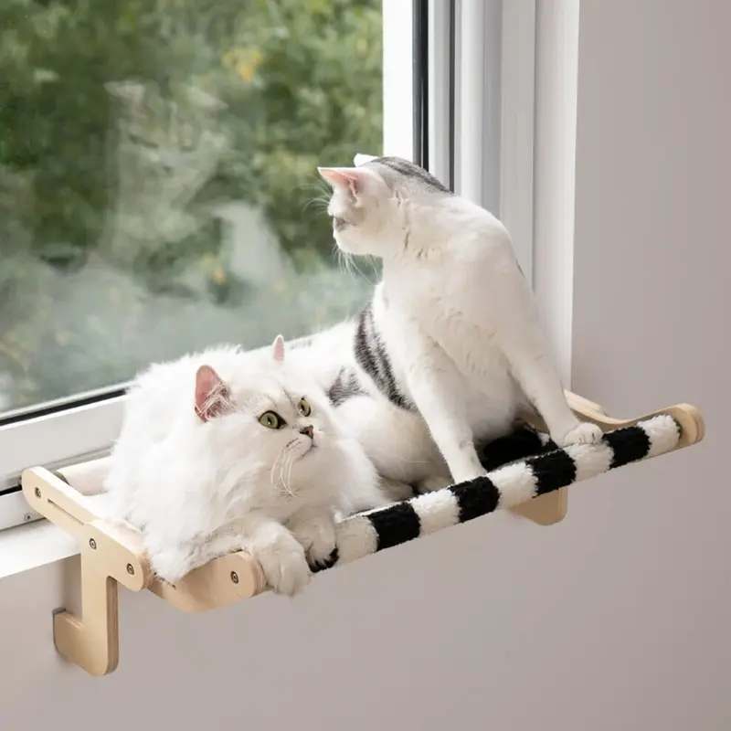 Mewoofun Robotime Cat Window Perch Cat Hammock Bed Checkerboard) Large