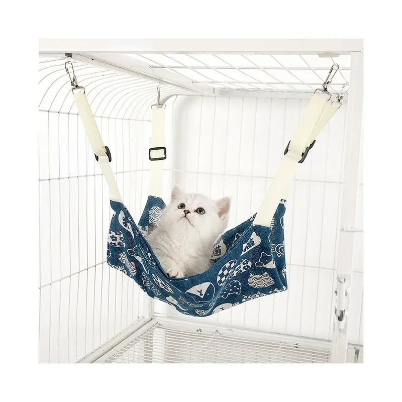 (S) Pet Supplies Cat Hammock With Adjustable Soft Comfortable Breathable Suspension