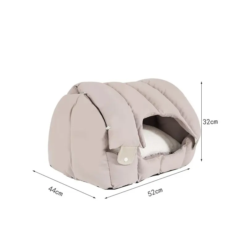 Gray/Blue () Cat Comfy Bed For Winter With Foldable Design In And Pet Products Warm