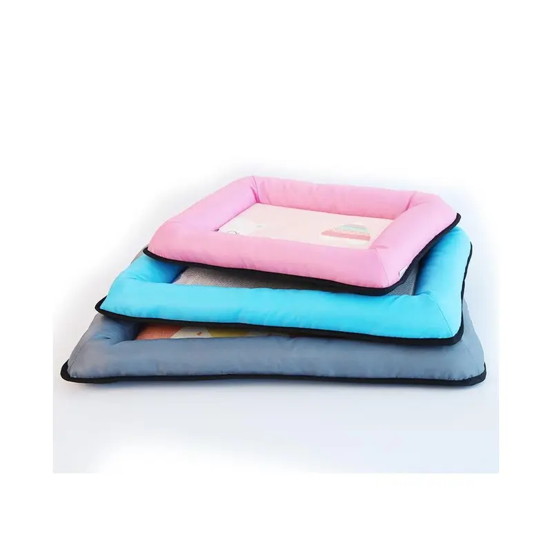 Summer Pet Cooling Mat Cat Mat Quadrate Printed iced Mat Cat Bed