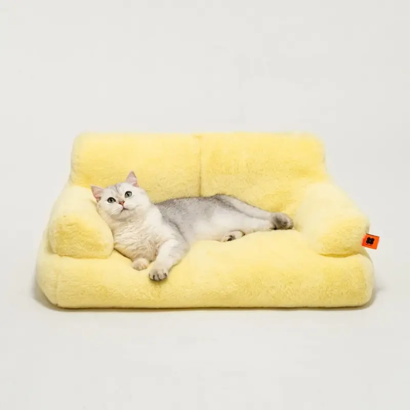 Mewoofun Yellow Robotime Stylish Sofa Bed For Dog Cat Indoor 66X48cm, Size 26