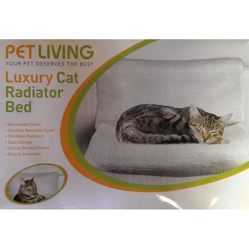 Quality Pet Products White X Radiator Cat Bed Size 2