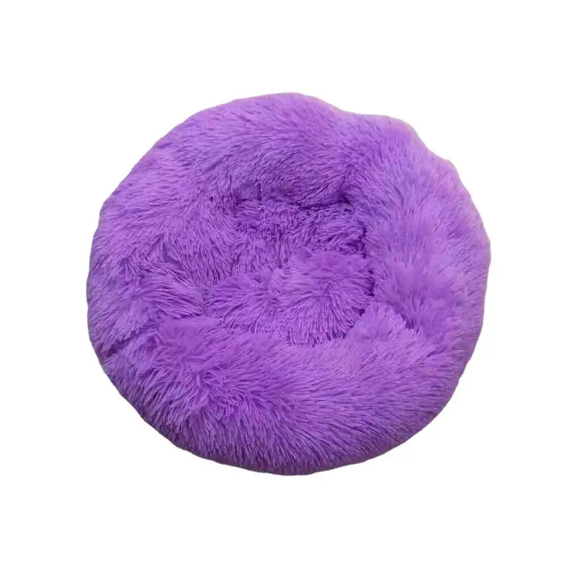 New Greenzech (, S) Kennel Round Plush Nest Padded Soft Warm For Cat Bed Mat Pad Purple