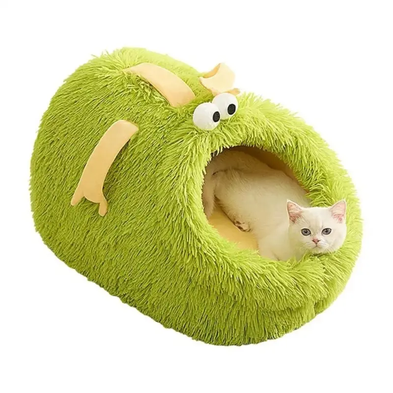 NeznaKov Cat Cave Bed Pets House Cozy Kittenlounger Sleeping Cushion