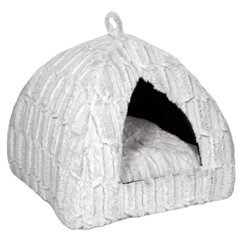 Petface Luxury Bamboo Plush Cat Igloo Bed