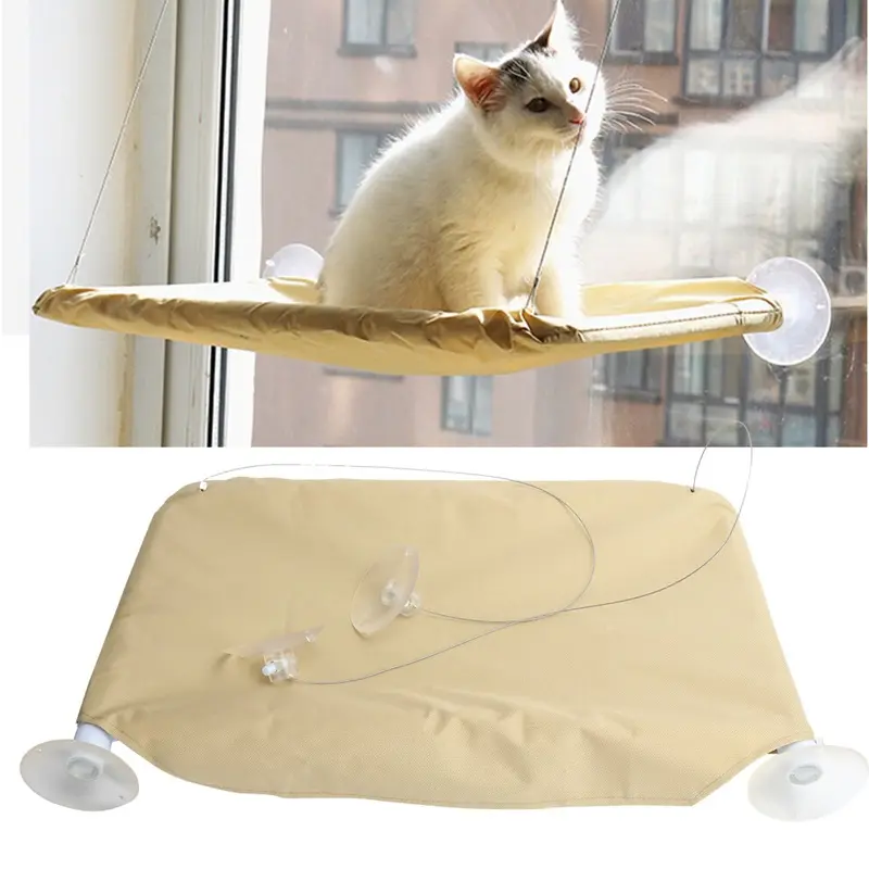 Cat Hammock Window Mounted Hommock with Suction Cups Pet Hanging Sleeping Perch Bed