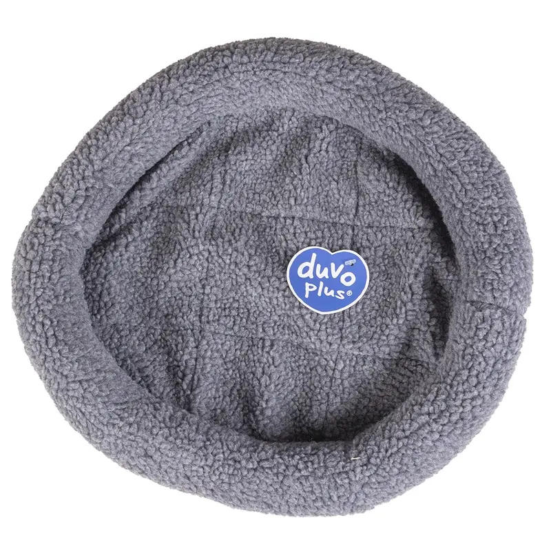 Duvoplus Gris Sheepskin Cat Basket