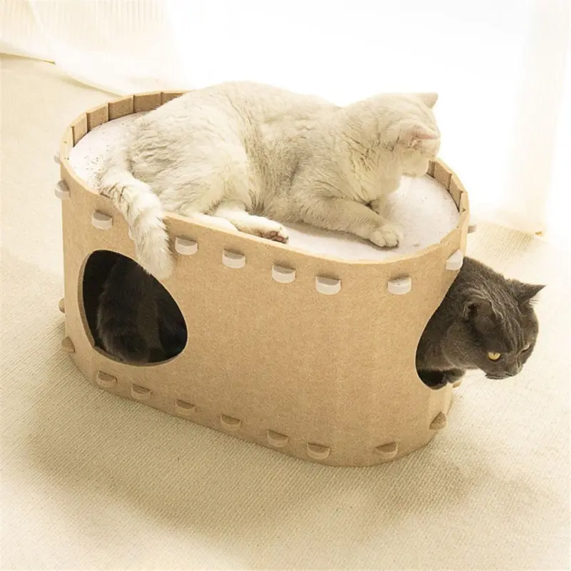 Cat Cave Beds For Indoor Cats, For Multiple & Cats Up To 22 Lbs Large