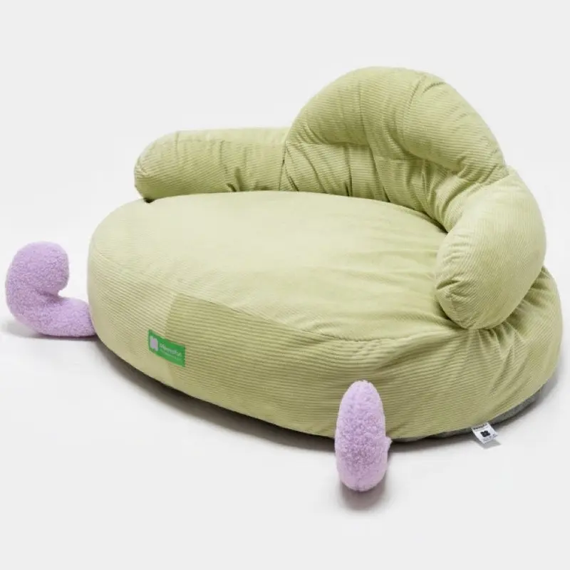 Mewoofun Green Pet Sofa Bed | Color:
