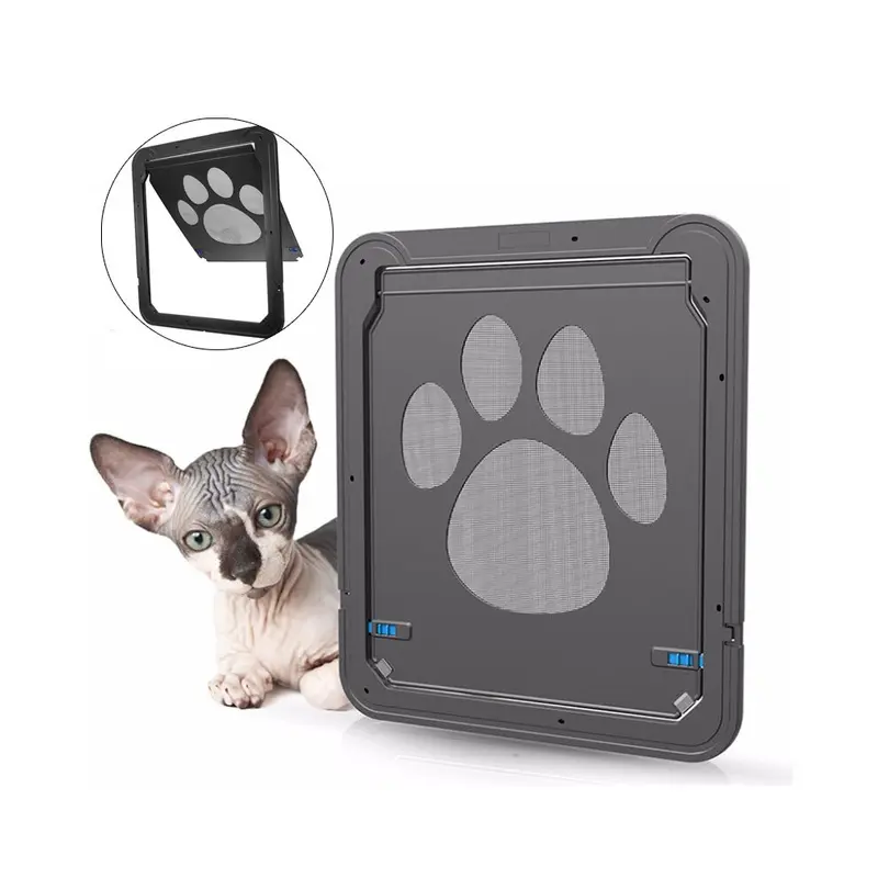 37X42cm Dog Cat Pet Door Screen Window Abs Magnetic Auto Lock Flaps Medium