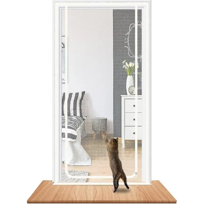 New Door Fits Door X 210Cm Thickened Duty Pet Screen Door For Dogs Cats Mosqu 90Cm