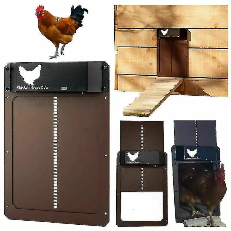 Light Automatic Chicken Coop Door -Sensitive Automatic Door Chicken Pets Door