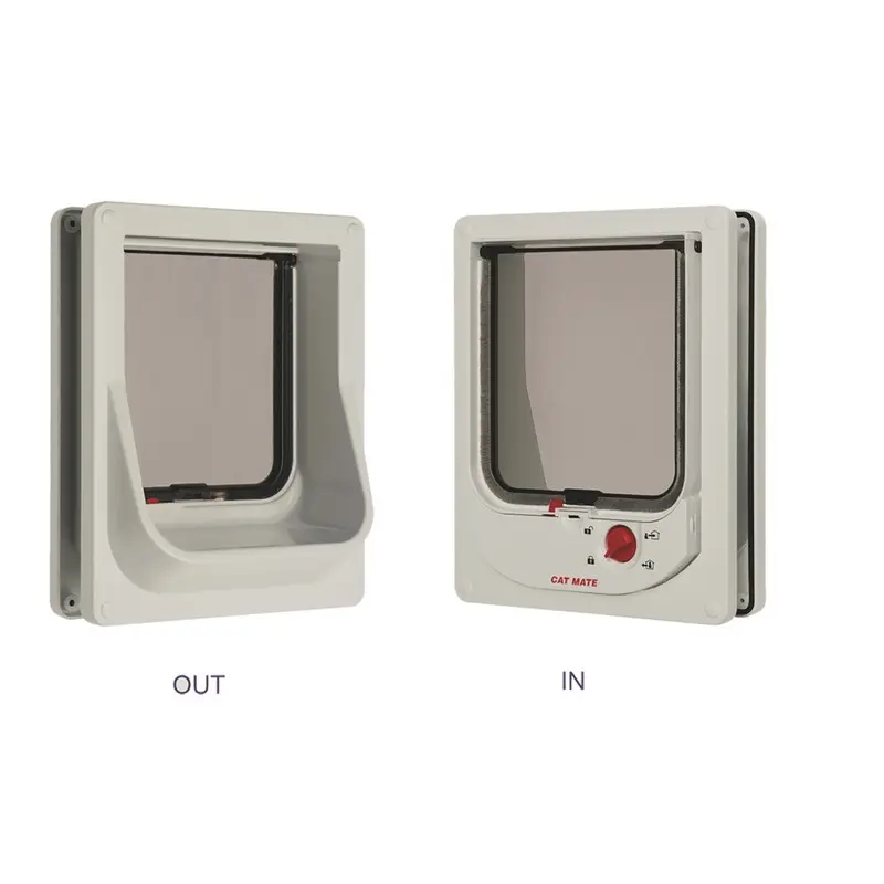 New Pet Mate Cat Mate Electomagnetic Cat Flap 254W White