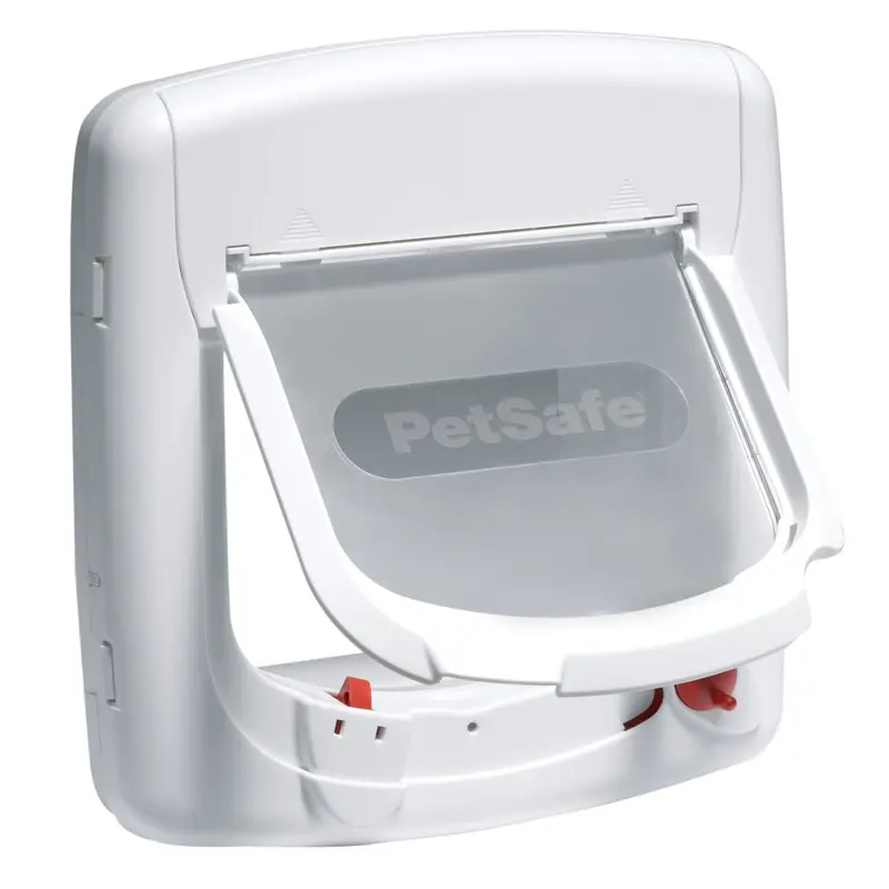 PetSafe Staywell Magnetic 4 Way Locking Deluxe Cat Flap (White) 400EF